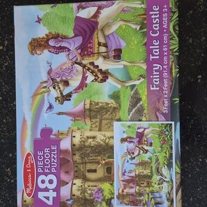 Melissa & Doug Enchanted Castle Puzzle - Purple and Pink